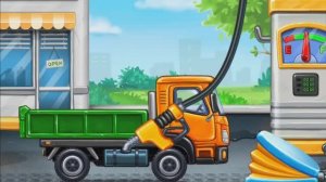 Большие Машины Игра мультик для детей Развевающий Обучающий