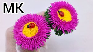 МК Маргаритки из фоамирана, Одуванчики из фоамирана, Цветы из фоамирана, Бантики из фоамирана