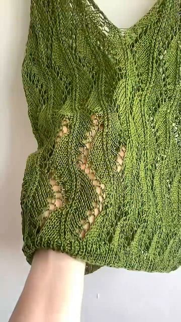 Ажурный топ спицами/МК по ссылке в шапке профиля #nataliverezhu #crochet смотреть онлайн