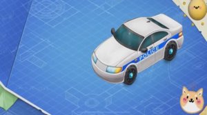 Полицейская Машина собираем  игра мультик для детей Развевающий Обучающий