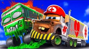 МУЛЬТ ТАЧКИ ГОНКИ ОТ ЗОМБИ ПО ЛЬДУ МАШИНКИ МОЛНИЯ МАККУИН РАЗВИВАЮЩИЕ МУЛЬТИКИ ДЛЯ МАЛЬЧИКОВ