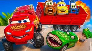 МУЛЬТ ТАЧКИ МОЛНИЯ МАККУИН УДИРАЕТ ОТ ЗОМБИ НА ЛЬДУ ГОНКИ МАШИНКИ РАЗВИВАЮЩИЕ МУЛЬТИКИ ДЛЯ МАЛЬЧИКОВ