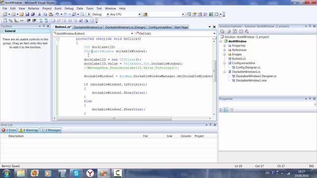 Урок 3. C# в ArcGIS. Dockable windows. Создание окна браузера в ArcMap. смотреть онлайн