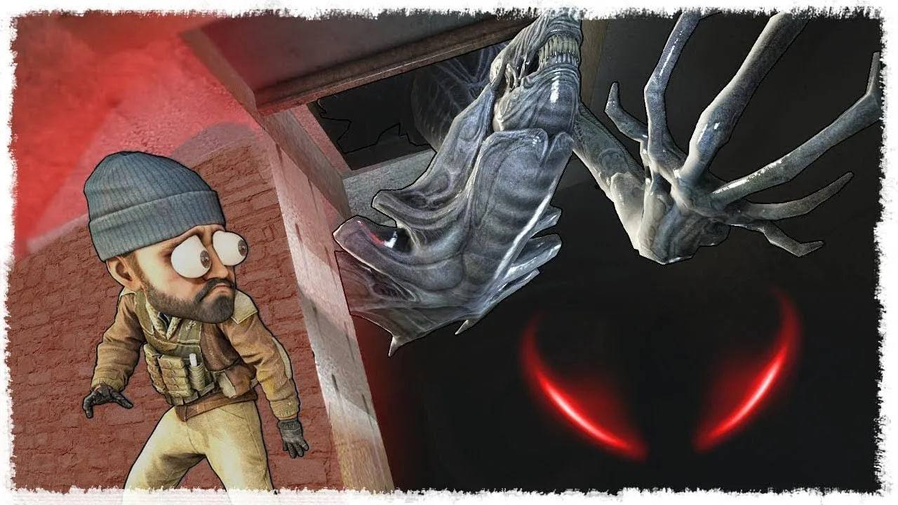 МЕНЯ ЛОВИТ ЧУЖОЙ, КАК СПРЯТАТЬСЯ ОТ МАНЬЯКА С ДРУГОЙ ПЛАНЕТЫ? (УГАРНЫЙ МАНЬЯК В КС ГО) смотреть онлайн