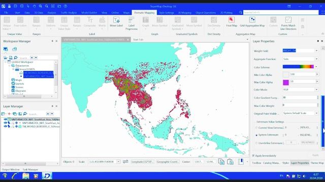 Supermap 02. Построение тепловой карты смотреть онлайн