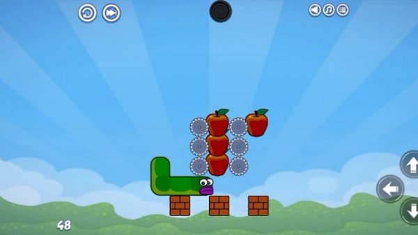 прохождение игры apple worm #7