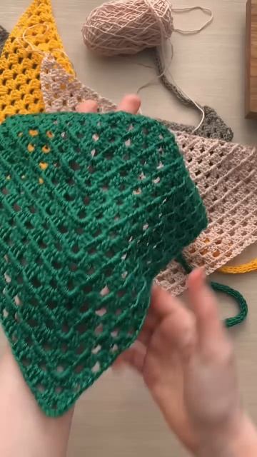 Косынка крючком #nataliverezhu #knitting #вязание смотреть онлайн