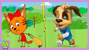 Три Кота против Барбоскиных.Спортивная Эстафета для Героев Мультиков.Кто Самый Быстрый