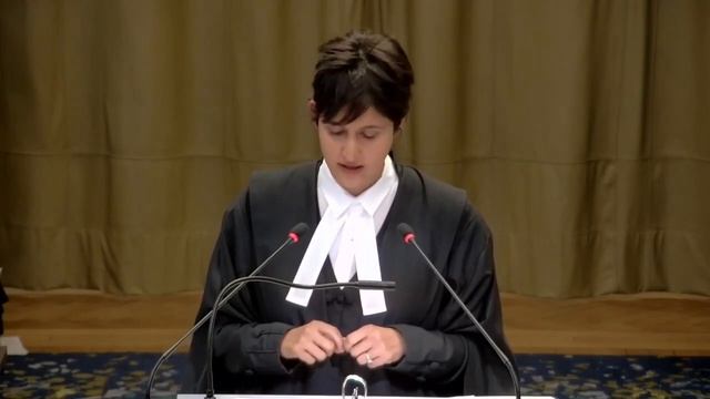 Адила Хасим на суде ООН по обвинению Израиля в геноциде палестинцев в Газе