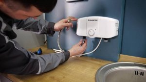 Как установить проточный водонагреватель MAUNFELD