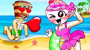 Капучино влюбился в Балерино Капучино на пляже | Спрунки