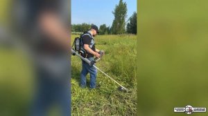 Аккумуляторная мотокоса Caiman ENO BCTXi тест драйв в работе