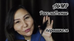 АСМР~расслабляющий сеанс перышком 🥱😴