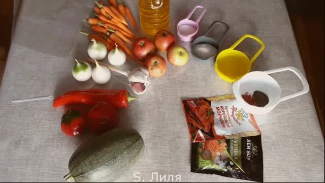 Салат с кабачком и овощами в маринаде на зиму смотреть онлайн