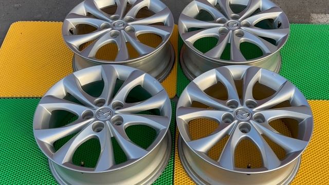 Диски Mazda R17 5/114.3 из Japan(Япония)! Параметры: 7.0/R17, 5/114.3, ET+52.5, ЦО 67.1, вес диска смотреть онлайн