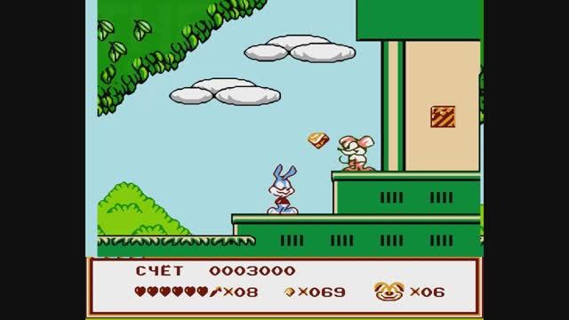🎮 Tiny Toon Adventures 6, Тини Тун 6 NO DAMAGE прохождение игры на денди (Dendy, Nes, 8 bit) смотреть онлайн