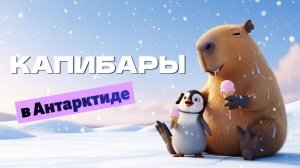 Капибары в Антарктиде:🐧❄️ ледяное приключение | Добрый мультфильм для детей 🌊🍦