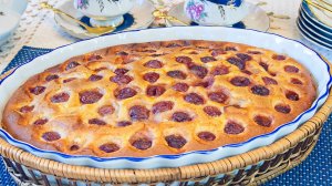 🍒Наливной пирог с вишней, очень вкусный рецепт творожного теста!