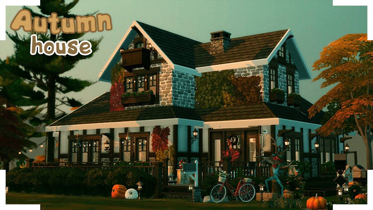 Осенний семейный дом 🍂 | Строительство в Симс 4 смотреть онлайн