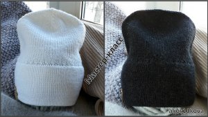 Шапка спортивная унисекс. Мастер-класс. Вязание спицами.