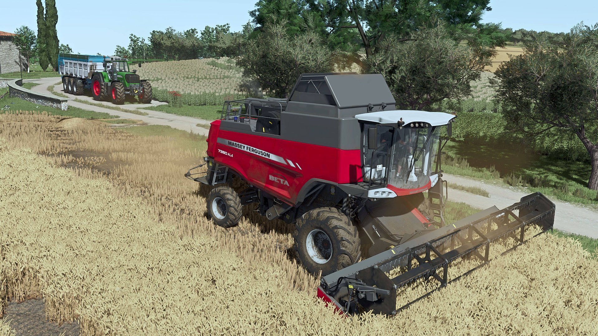 Farming Simulator 25 / Италия Etruria, Уборка пшеницы Massey Ferguson 7360 AL4, FENTD 930 TMS Vario смотреть онлайн