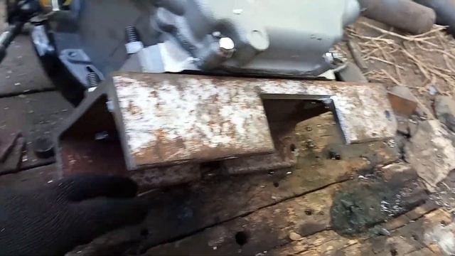 Самодельный минитрактор классика. Двигатель, задний кардан. смотреть онлайн