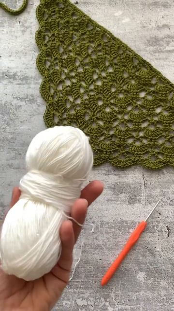 Ажурная косынка крючком//МК уже на канале #nataliverezhu #crochet #30косынок смотреть онлайн