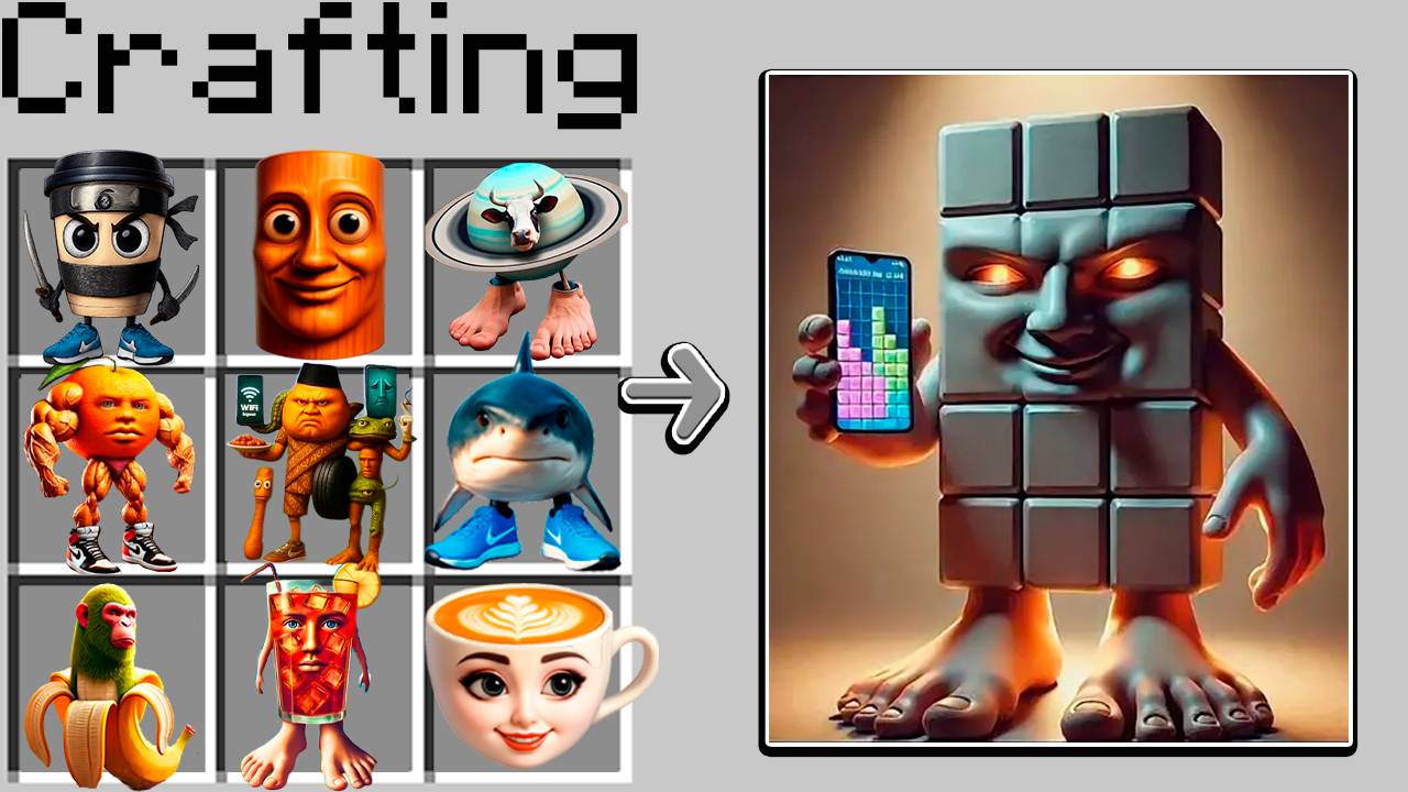 Как СКРАФТИТЬ НОВОГО БРЕЙНРОТ ЖИВОТНОГО В МАЙНКРАФТ ? СЕКРЕТНЫЙ КРАФТ МЕМ БРЕЙНРОТ ЖИВОТНЫЕ смотреть онлайн