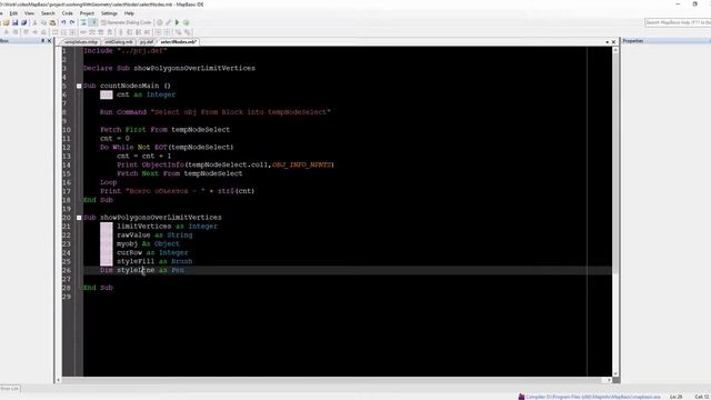 MapBasic in MapInfo. Урок 4. Работа с геометрией смотреть онлайн