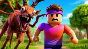 Впервые выжил 99+ ночей в Роблокс с ЖУТКИМ ОЛЕНЕМ