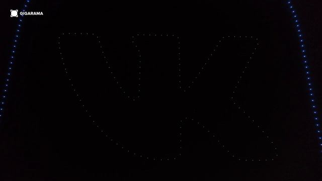 Шоу из 320 дронов для VK смотреть онлайн