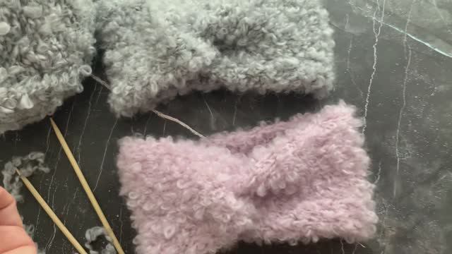 Повязка из букле//ПОНЯТНО И ПРОСТО #повязканаголову #вязание #букле #манишка смотреть онлайн