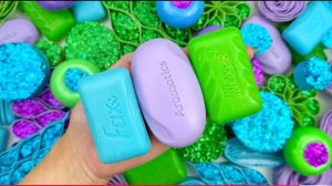 OMG!🤑ASMR SOAP:GREEN,VIOLET,BLUE💚💜🩵