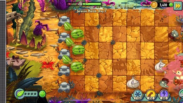 Растения против зомби, каменный век день 3 смотреть онлайн