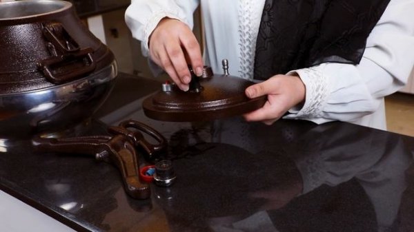 Подготовка к первому использованию афганского казана Misgaran