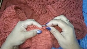 Вывязываю карманы туники - Туника с карманами на основе ажурной кокетки