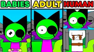 Incredibox Sprunki Смешанные с пирамидой Младенцы ПРОТИВ взрослых И людей ｜ Обычные версии