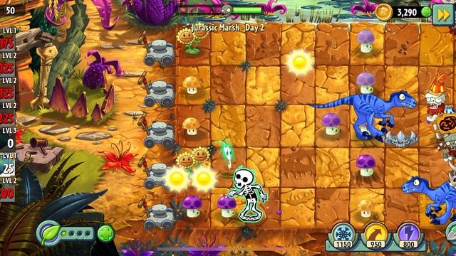 Растения против зомби, каменный век день 2 смотреть онлайн