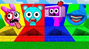 ВЫЖИВАНИЕ В ПРАВИЛЬНЫХ ТРЕУГОЛЬНЫХ ПОРТАЛАХ СО СПРУНКАМИ В МАЙНКРАФТ