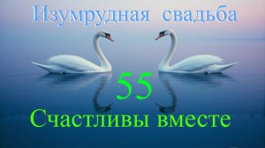 Поздравление. Новая песня: " Счастливы вместе 55 лет. Изумрудная свадьба."
