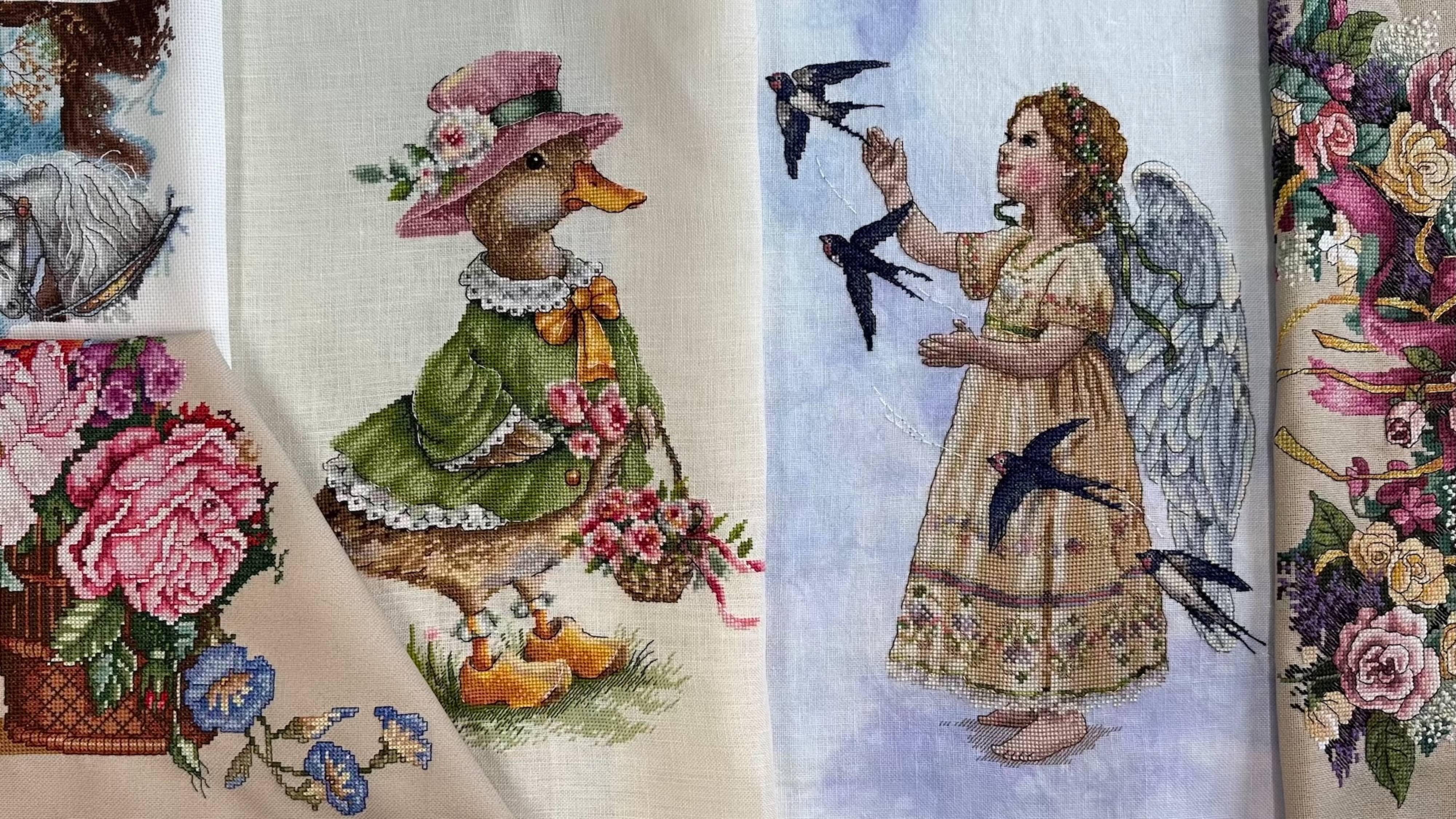 #59 Вышивальный июль: 2 финиша и продвижения: Золотое руно, Мережка, Dimensions