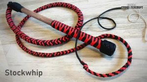 Австралийский кнут Stockwhip. Пастуший кнут для випкреккинга-whipcracking.