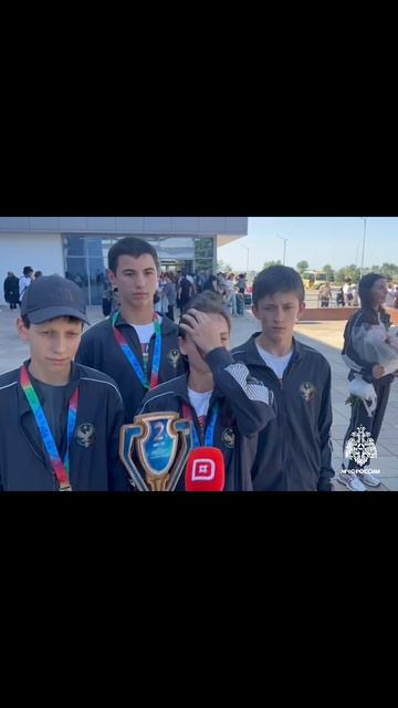 Встреча команды Республики Дагестан – участницы XVIII Международного слёта юных спасателей-пожарных