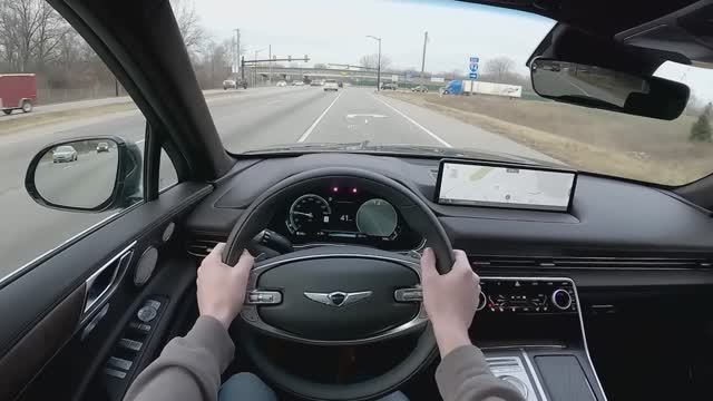 Genesis GV80 3.5T Prestige 2023 г.в. POV Test Drive смотреть онлайн