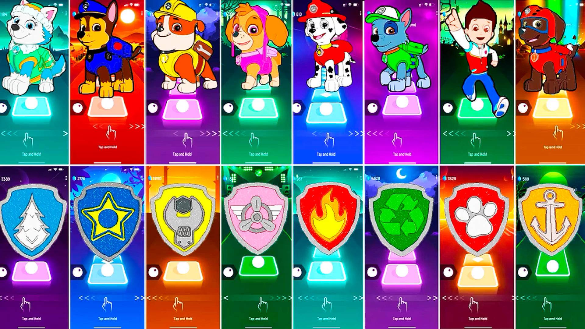 Paw Patrol All Video Megamix EVEREST VS CHASE VS RUBBLE VS SKYE VS MARSHALL VS ROCKY VS RYDER смотреть онлайн