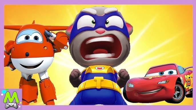 Говорящий Том vs Тачки 3 vs Супер Крылья.Машинки и Самолеты против Супергероев.Кто Быстрее смотреть онлайн