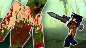 БИТВА С БОЛЬШЕСТУПОМ ВОЗВРАЩЕНИЕ В БУНКЕР. ДЕНЬ7- ЯДЕРНЫЙ ЗОМБИ АПОКАЛИПСИС МАЙНКРАФТ