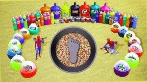 Мультики для малышей. Эксперименты паста из ноги и шарики Орбиз. Детские мультики онлайн.