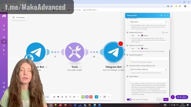 Telegram Send Message в Make.com: Скрытые функции модуля! ⚠️ РКН-риски → Полный разбор в канале смотреть онлайн