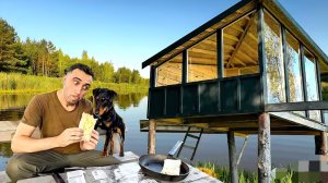 24-Часа! В Домике на Дереве!  Поставил Окна , вершы, сеть. Шаурма из Тунца.